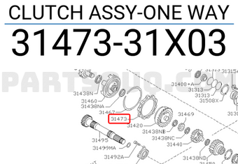 Nissan 3147331X03 CLUTCH ASSY-ONE WAY