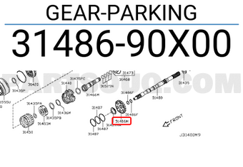 Nissan 3148690X00 GEAR-PARKING