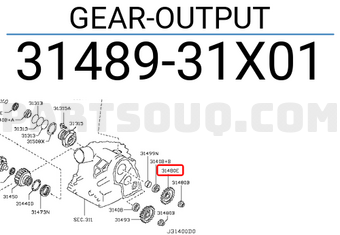 Nissan 3148931X01 GEAR-OUTPUT