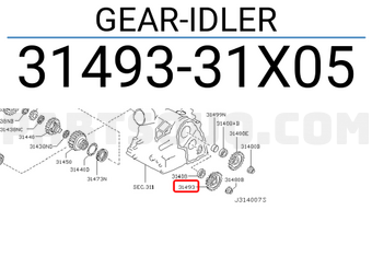 Nissan 3149331X05 GEAR-IDLER