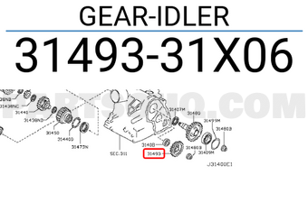 Nissan 3149331X06 GEAR-IDLER