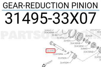 Nissan 3149533X07 GEAR-REDUCTION PINION