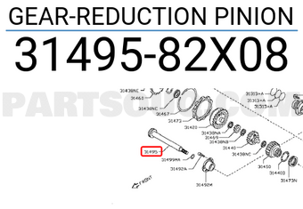 Nissan 3149582X08 GEAR-REDUCTION PINION