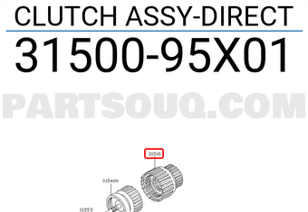 Nissan 3150095X01 CLUTCH ASSY-DIRECT