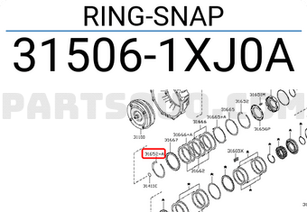 Nissan 315061XJ0A RING-SNAP
