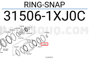 Nissan 315061XJ0C RING-SNAP