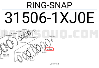 Nissan 315061XJ0E RING-SNAP