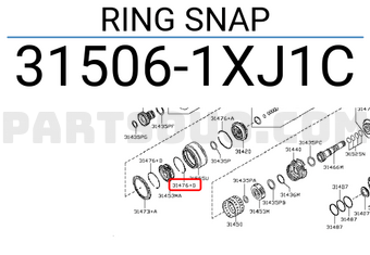 Nissan 315061XJ1C RING SNAP