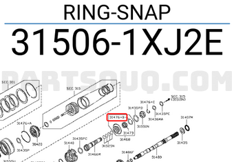 Nissan 315061XJ2E RING-SNAP