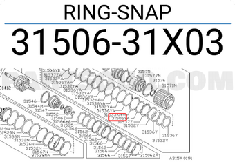 Nissan 3150631X03 RING-SNAP