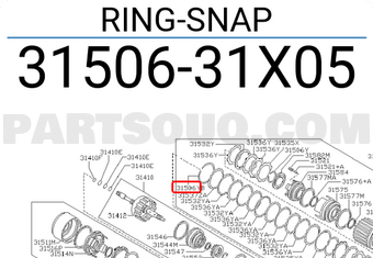 Nissan 3150631X05 RING-SNAP