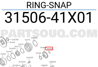 Nissan 3150641X01 RING-SNAP