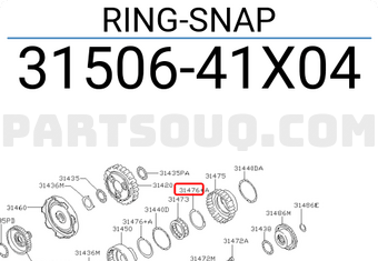 Nissan 3150641X04 RING-SNAP
