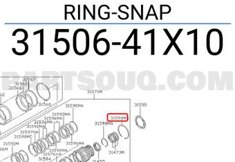 Nissan 3150641X10 RING-SNAP