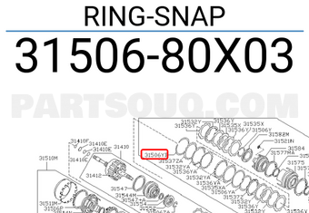 Nissan 3150680X03 RING-SNAP