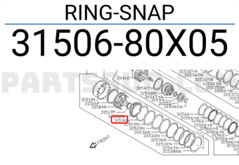 Nissan 3150680X05 RING-SNAP