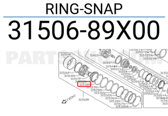 Nissan 3150689X00 RING-SNAP