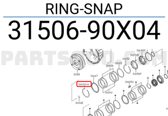 Nissan 3150690X04 RING-SNAP