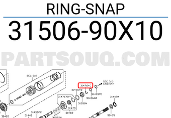 Nissan 3150690X10 RING-SNAP