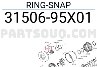 Nissan 3150695X01 RING-SNAP