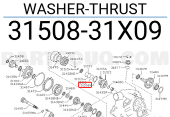 Nissan 3150831X09 WASHER-THRUST