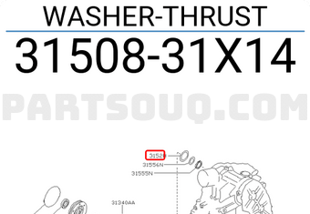 Nissan 3150831X14 WASHER-THRUST