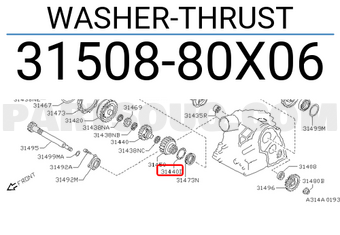 Nissan 3150880X06 WASHER-THRUST