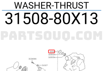 Nissan 3150880X13 WASHER-THRUST