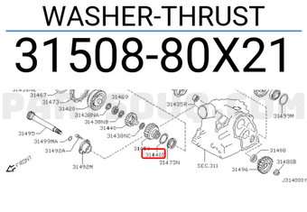 Nissan 3150880X21 WASHER-THRUST