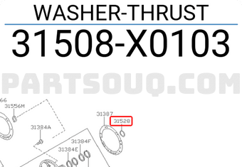 Nissan 31508X0103 WASHER-THRUST