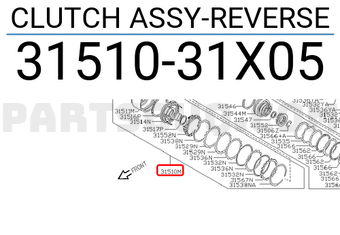 Nissan 3151031X05 CLUTCH ASSY-REVERSE