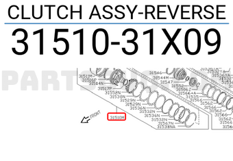 Nissan 3151031X09 CLUTCH ASSY-REVERSE
