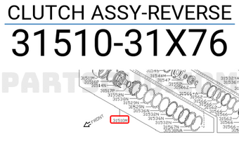 Nissan 3151031X76 CLUTCH ASSY-REVERSE