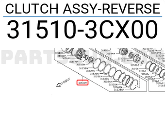 Nissan 315103CX00 CLUTCH ASSY-REVERSE
