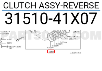 Nissan 3151041X07 CLUTCH ASSY-REVERSE