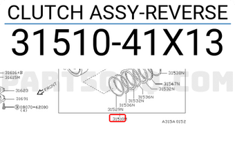 Nissan 3151041X13 CLUTCH ASSY-REVERSE