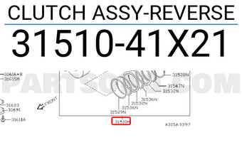 Nissan 3151041X21 CLUTCH ASSY-REVERSE