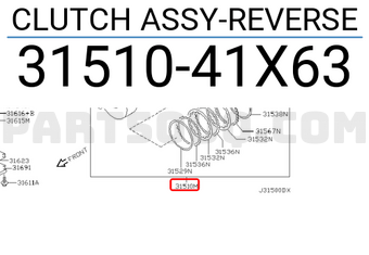 Nissan 3151041X63 CLUTCH ASSY-REVERSE