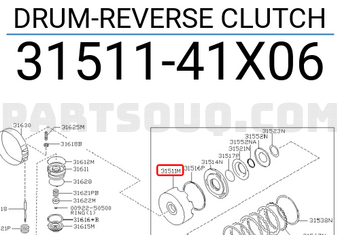 Nissan 3151141X06 DRUM-REVERSE CLUTCH