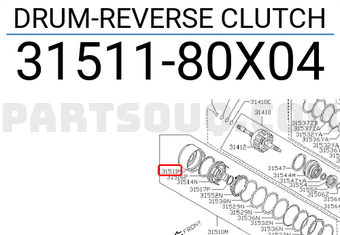 Nissan 3151180X04 DRUM-REVERSE CLUTCH