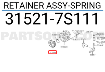 Nissan 315217S111 RETAINER ASSY-SPRING