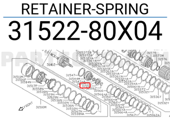 Nissan 3152280X04 RETAINER-SPRING