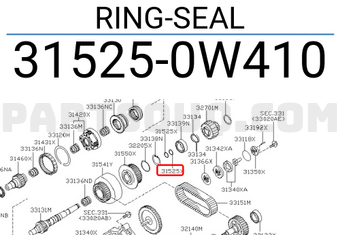 Nissan 315250W410 RING-SEAL