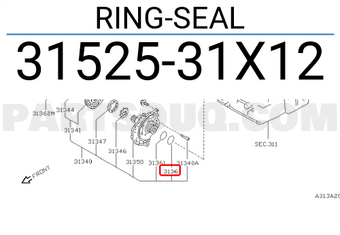 Nissan 3152531X12 RING-SEAL