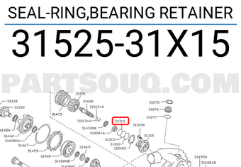 Nissan 3152531X15 SEAL-RING,BEARING RETAINER