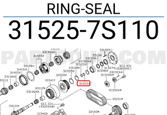 Nissan 315257S110 RING-SEAL