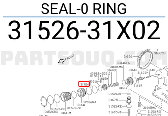 Nissan 3152631X02 SEAL-0 RING