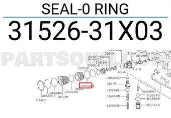 Nissan 3152631X03 SEAL-0 RING