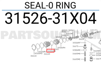Nissan 3152631X04 SEAL-0 RING