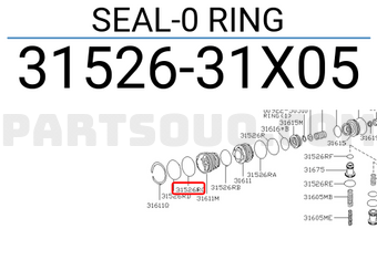 Nissan 3152631X05 SEAL-0 RING